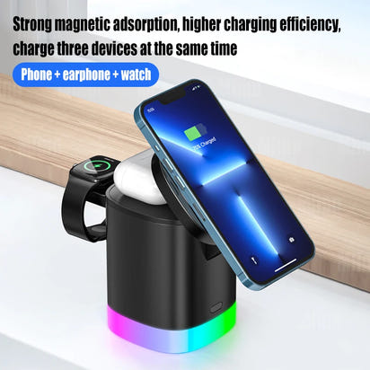 3 in 1 Magnetic Wireless Fast Charging Station
