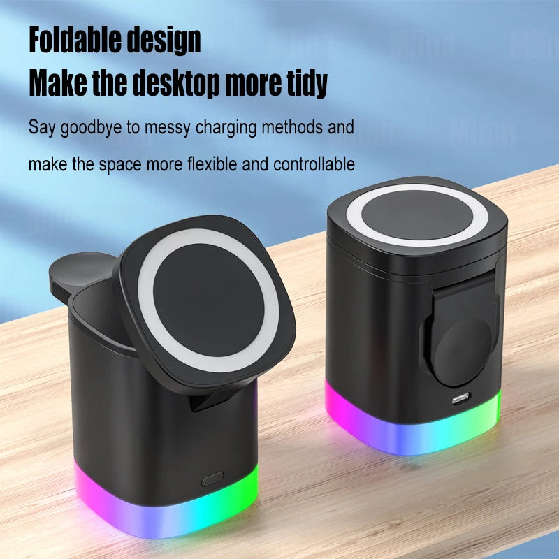 3 in 1 Magnetic Wireless Fast Charging Station