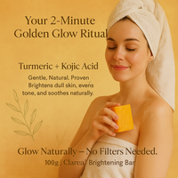 Lemon turmeric & kojic-acid brightening soap