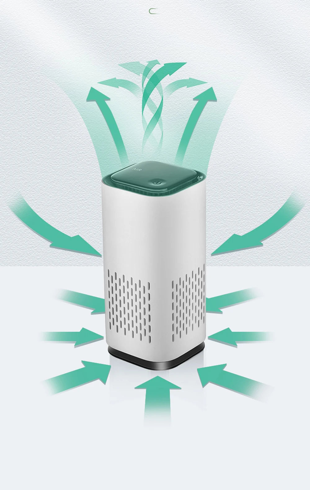 USB Mini Home Vehicle Air Cleaner Purifier