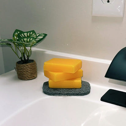Lemon turmeric & kojic-acid brightening soap