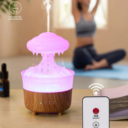 Rain Cloud Stress Relief Humidifier with Remote Control
