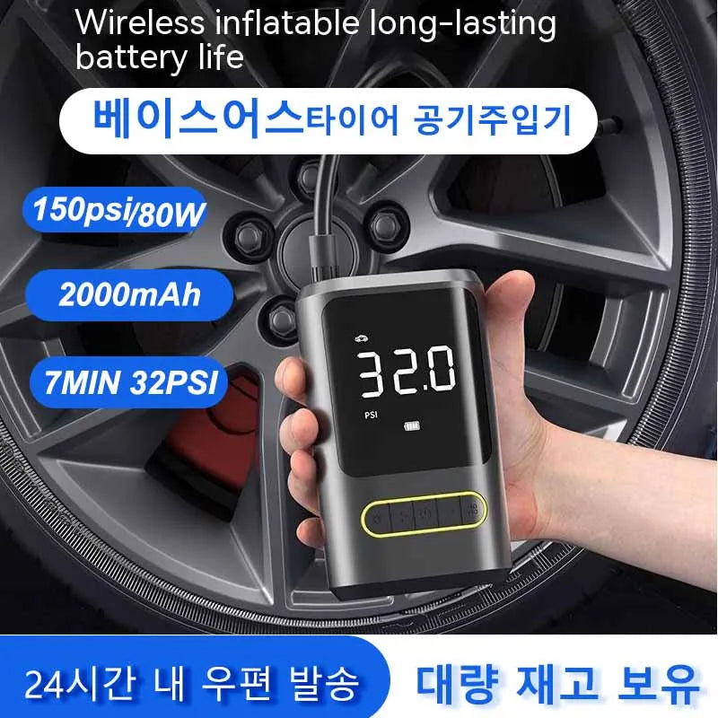 Mini Air Pump Handheld Wireless Tire Inflator Compressor