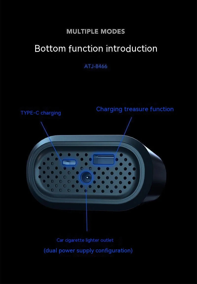 Mini Air Pump Handheld Wireless Tire Inflator Compressor