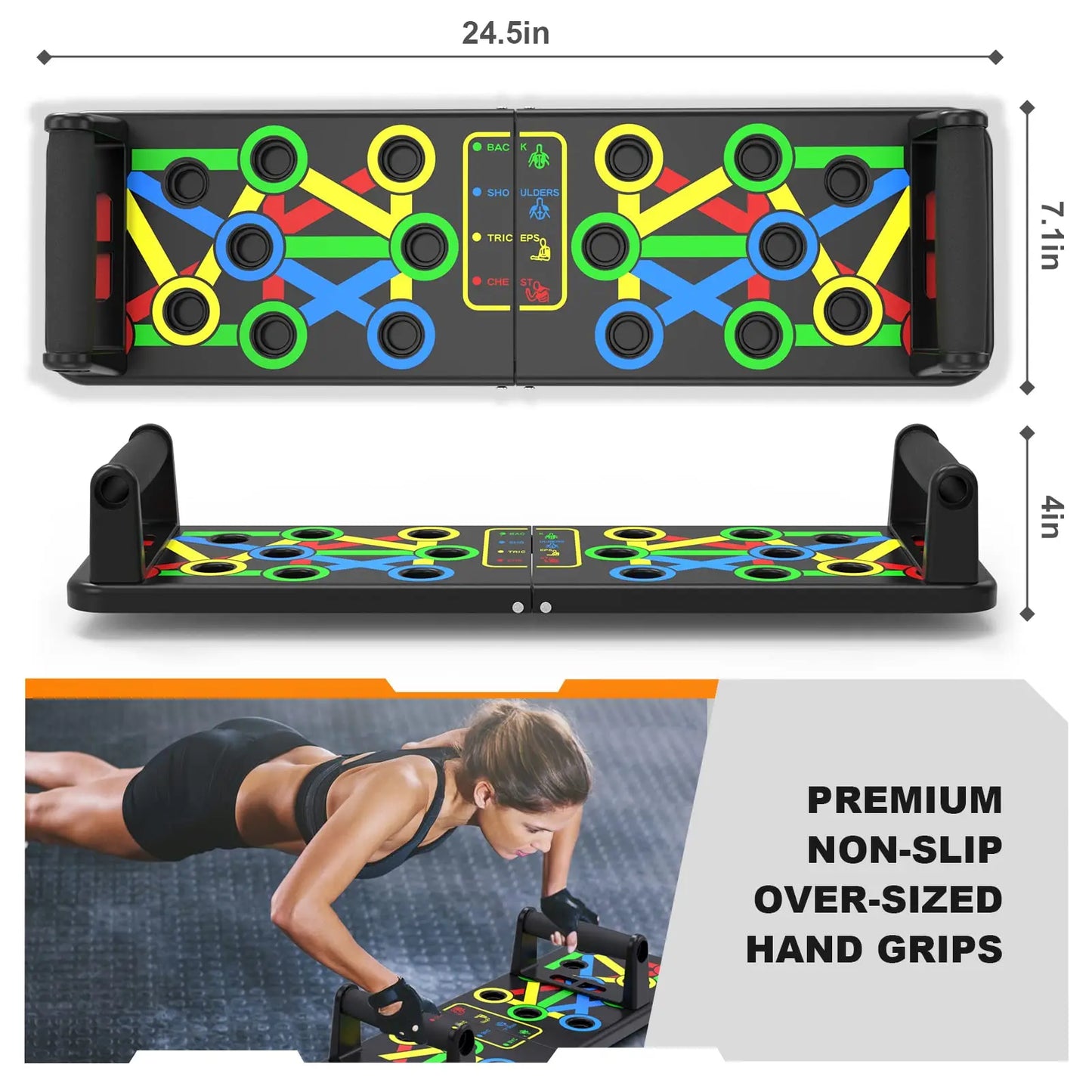14 in 1 Push-Ups Stands Foldable Workout Bar