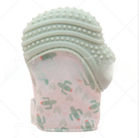Baby Hand-shaped Silicone Teal Bite Proof Gloves