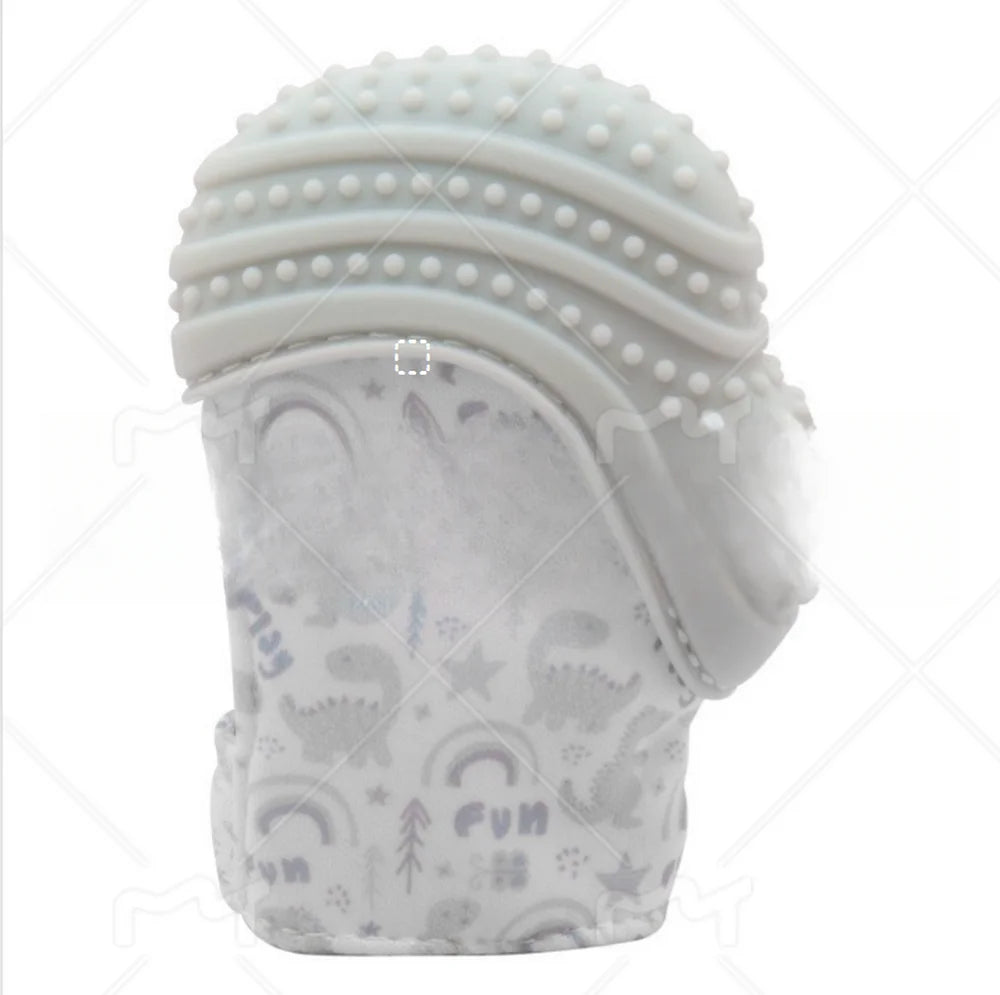 Baby Hand-shaped Silicone Teal Bite Proof Gloves