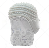 Baby Hand-shaped Silicone Teal Bite Proof Gloves