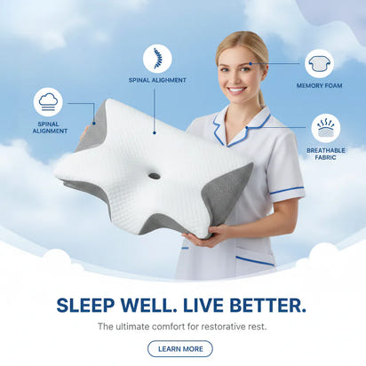 Butterfly Orthopaedic Neck & Shoulder Support Pillow