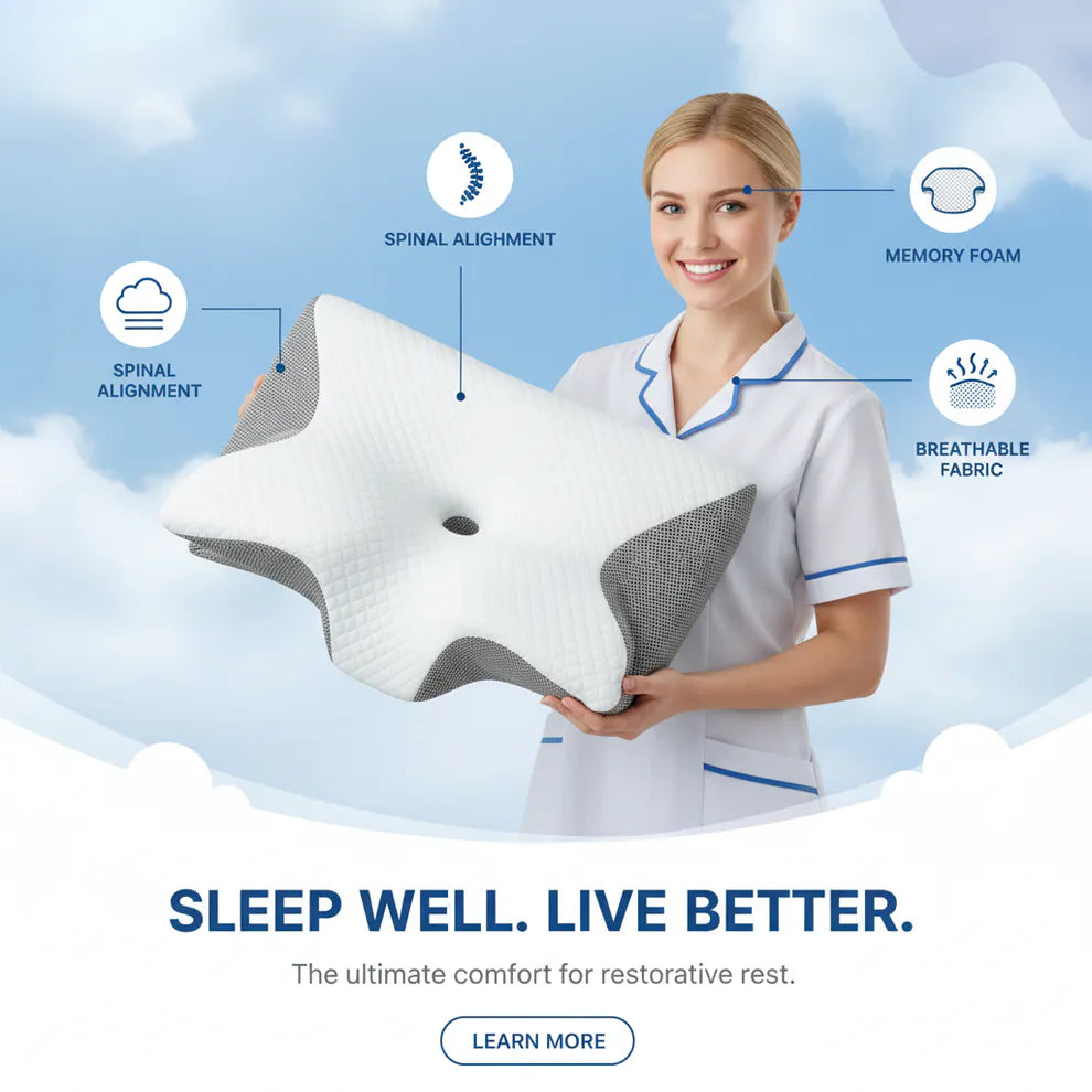 Butterfly Orthopaedic Neck & Shoulder Support Pillow