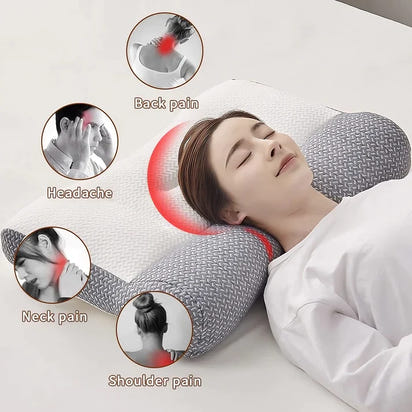 Orthopaedic Neck Pillow(Bonus Neck Stretcher)